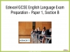 Edexcel GCSE English Language Exam Preparation - Paper 1, Section B Teaching Resources (slide 1/164)